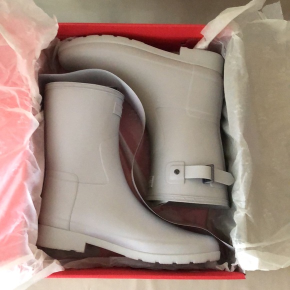 Hunter Original Short Boots - Clatter Grey color. Size 10 - Picture 6 of 9